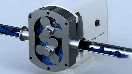 Mini bomba de lóbulo rotatorio de engranaje pequeño de alta viscosidad sanitaria de acero inoxidable